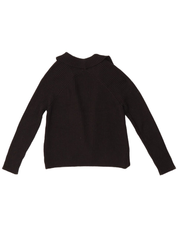 Marks & Spencer Womens Open Bolero Jumper UK 12 Medium Black Acrylic
