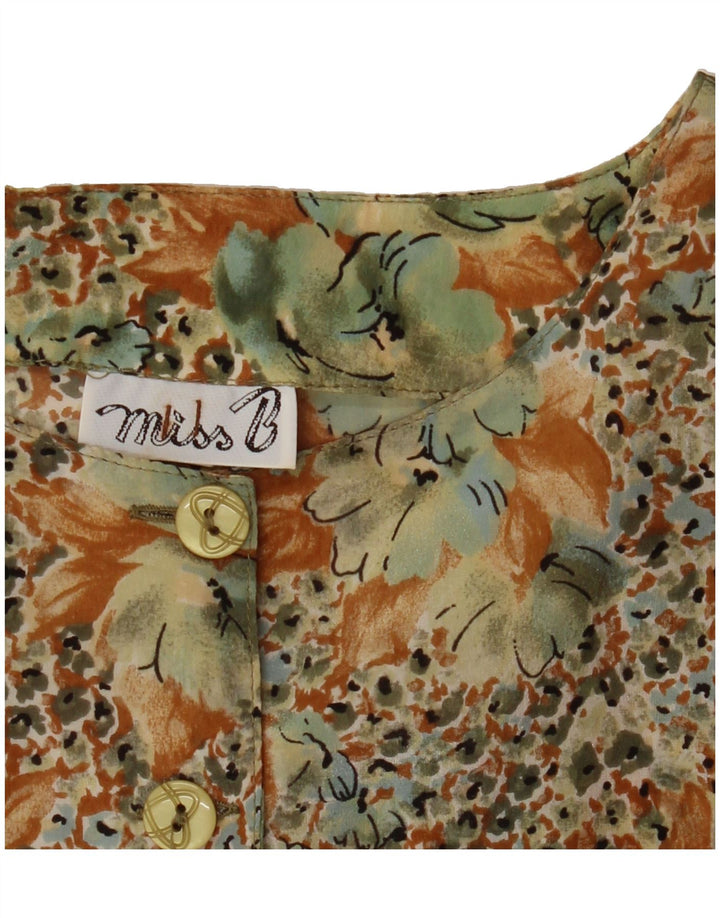 VINTAGE Womens Blouse Top UK 14 Medium Multicoloured Floral Vintage Vintage and Second-Hand Vintage from Messina Hembry 