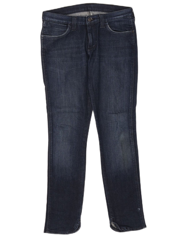 Wrangler Womens Stokes Slim Jeans W30 L32 Navy Blue Cotton