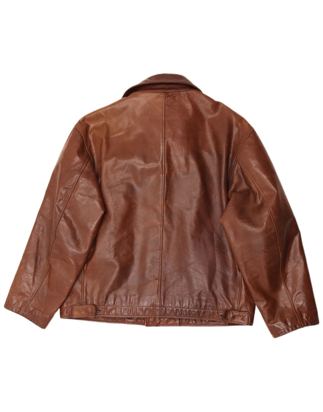 Herman & Sons Ανδρικό Δερμάτινο Μπουφάν IT 50 Large Brown