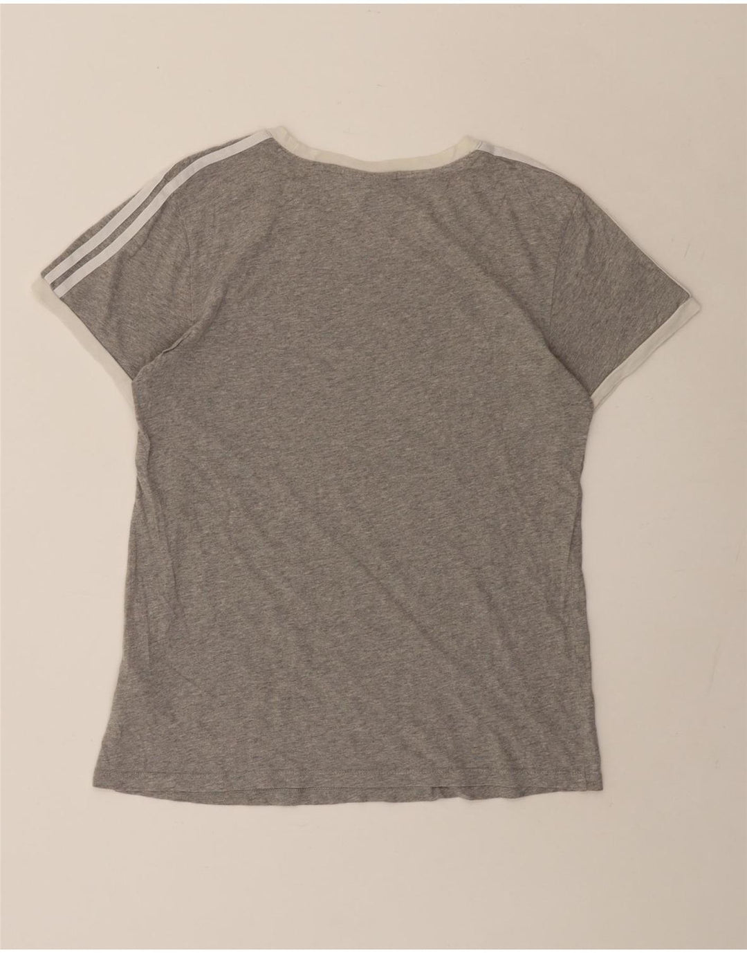 Adidas Γυναικείο T-Shirt Top UK 6 XS Γκρι βαμβακερό