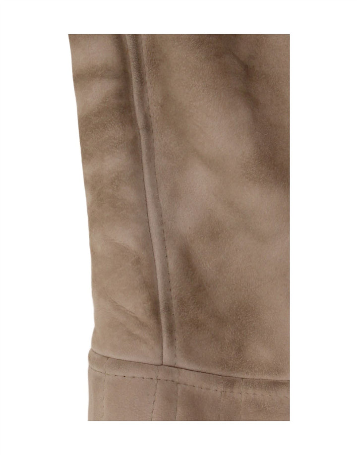 Vintage Γυναικείο Παλτό Shearling IT 46 Large Beige Leather
