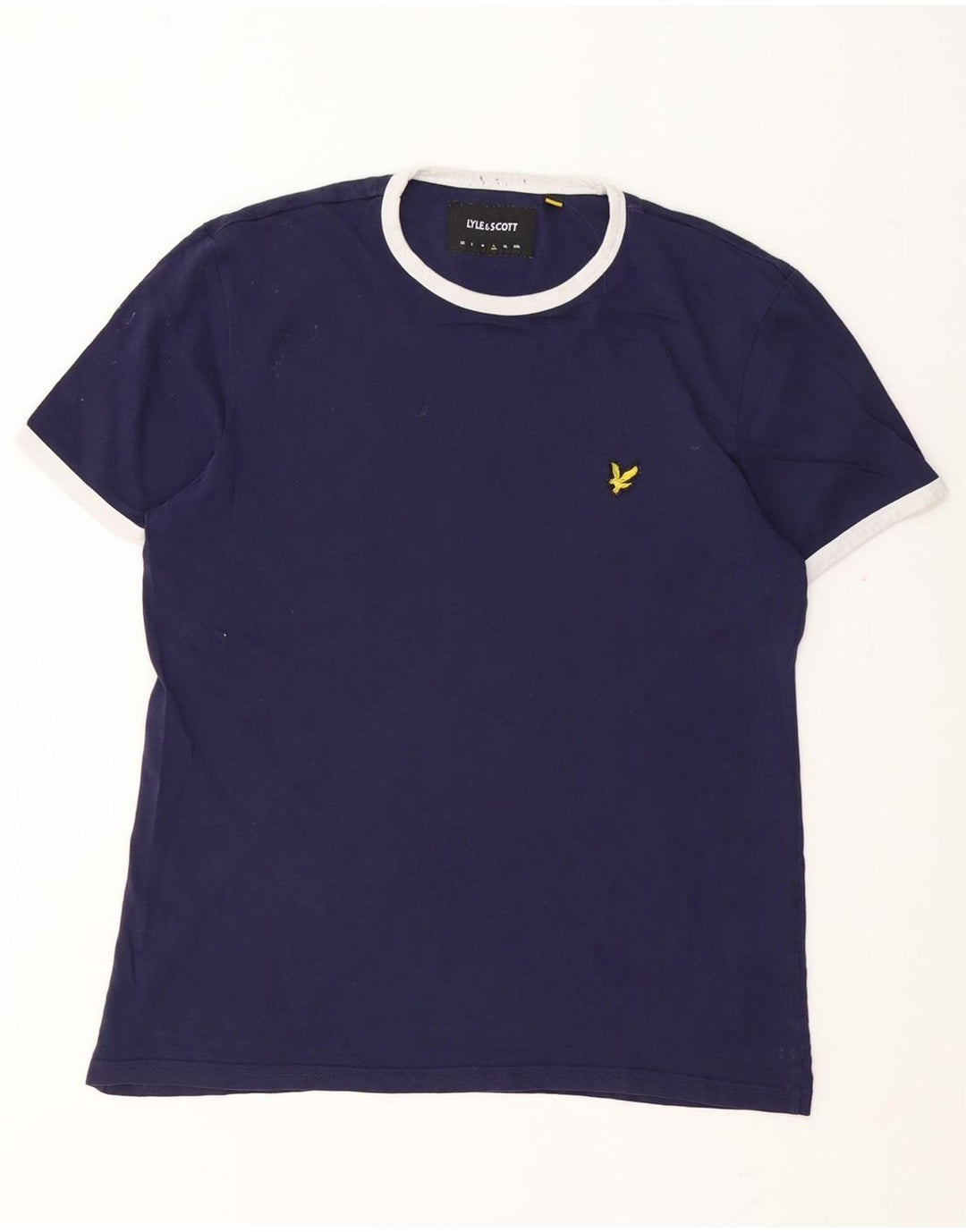 Ανδρικό T-Shirt Lyle & Scott Top Large Navy Blue από βαμβάκι