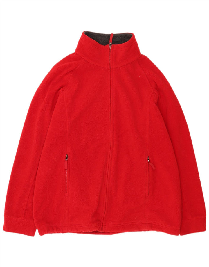 Marks & Spencer Γυναικείο Fleece Jacket UK 14 Large Red Polyester