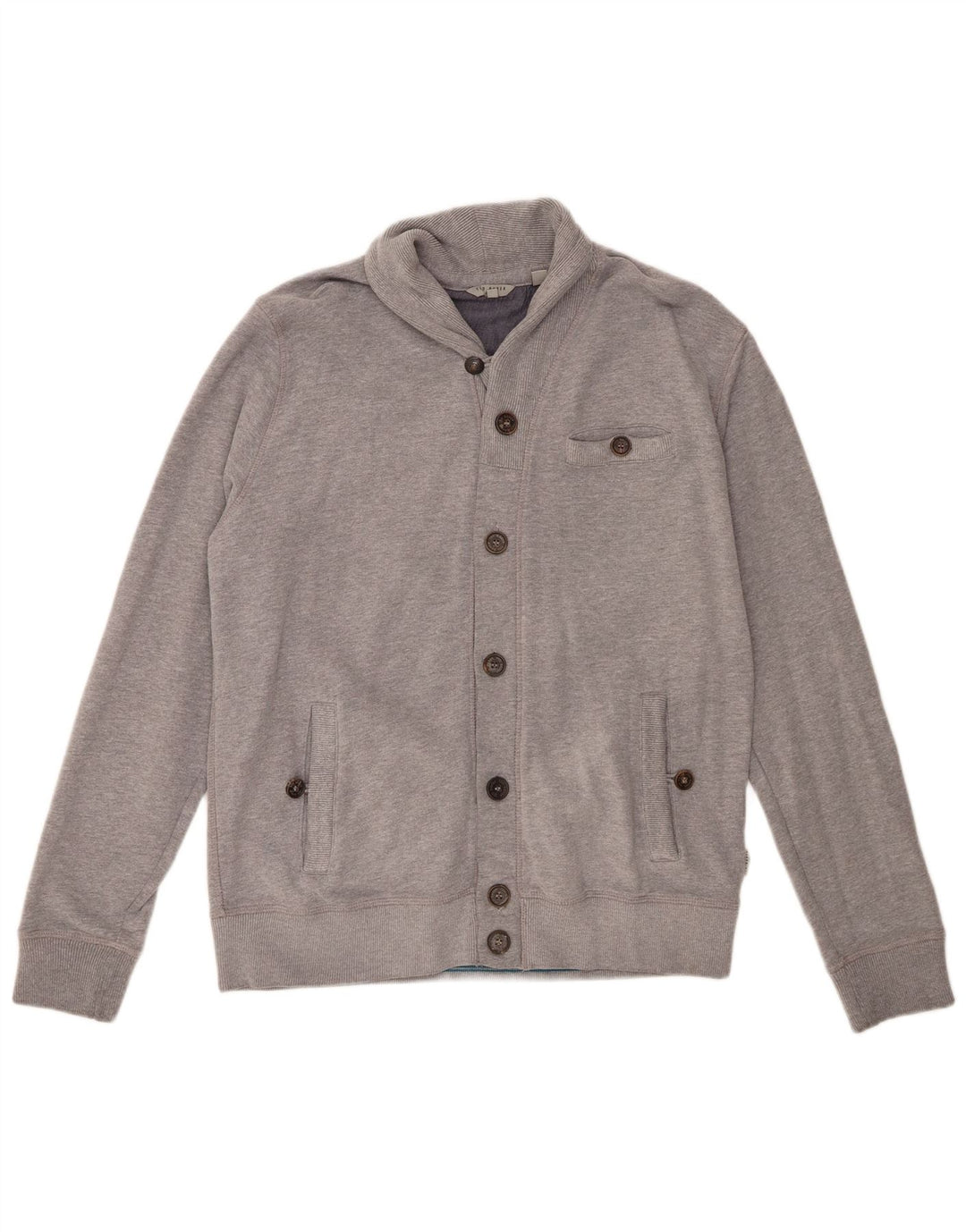 Ανδρική φόρμα Ted Baker Top Jacket Size 4 Large Grey Cotton