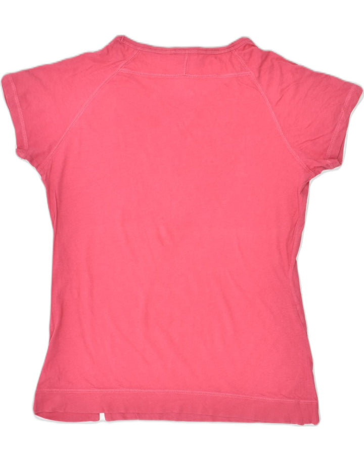 CHAMPION Womens Graphic T-Shirt Top UK 16 Large Pink Cotton | Vintage Champion | Thrift | Second-Hand Champion | Used Clothing | Messina Hembry 