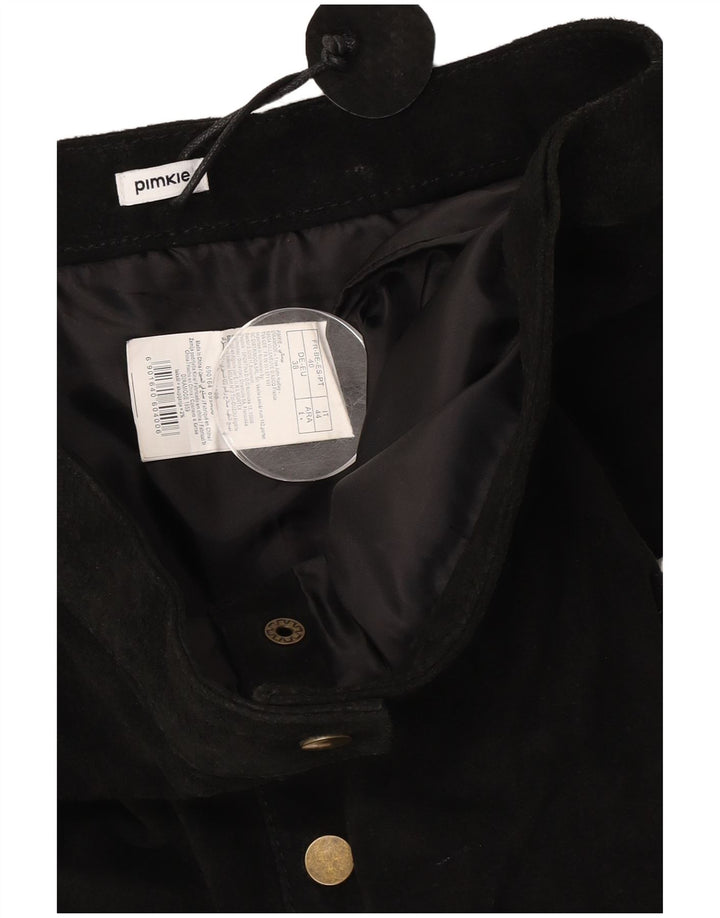 Pimkie Γυναικεία Suede Mini Φούστα IT 44 Medium W30 Μαύρο Δερμάτινο