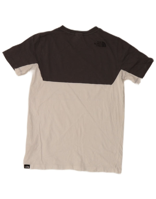 The North Face Boys Graphic T-Shirt Top 14-15 Years XL White Colourblock