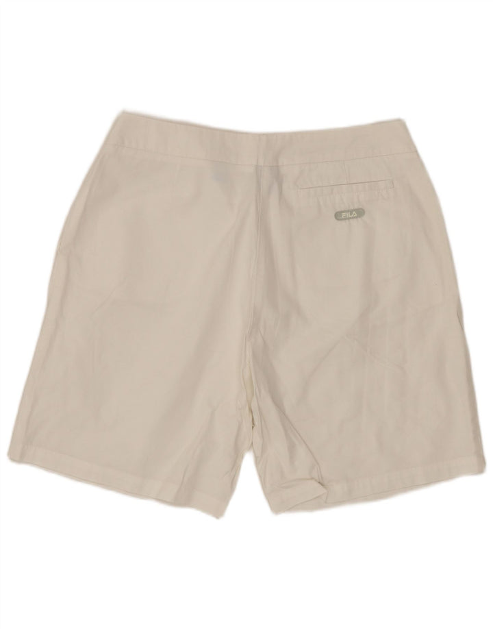 FILA Γυναικείο Σορτς Chino IT 44 Medium W30 Λευκό βαμβακερό
