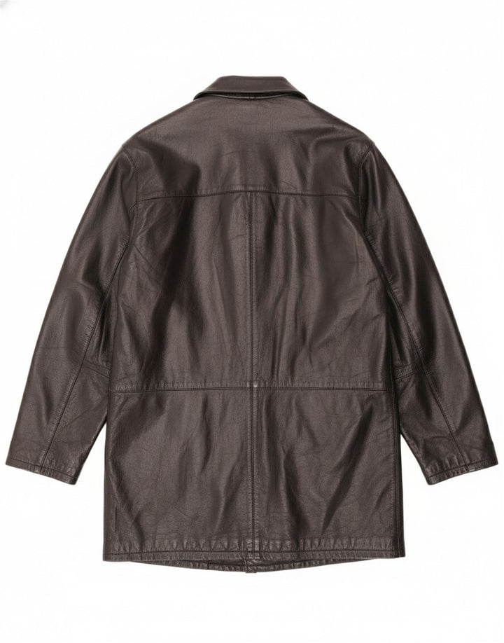 Ανδρικό δερμάτινο παλτό Martin's IT 48 Medium Black Leather