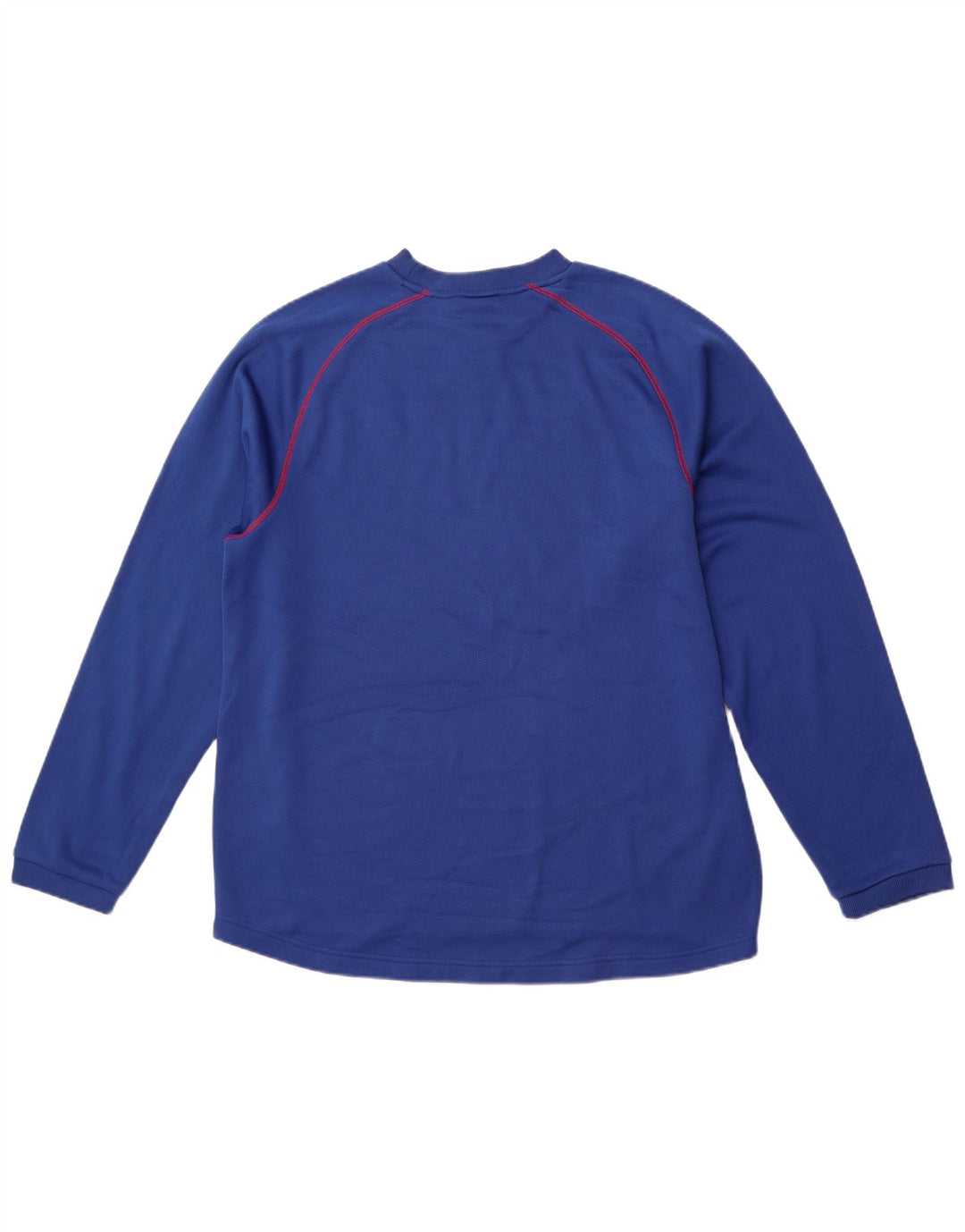 REEBOK Mens Giants Graphic Top Μακρύ μανίκι μεγάλο μπλε πολυεστέρας