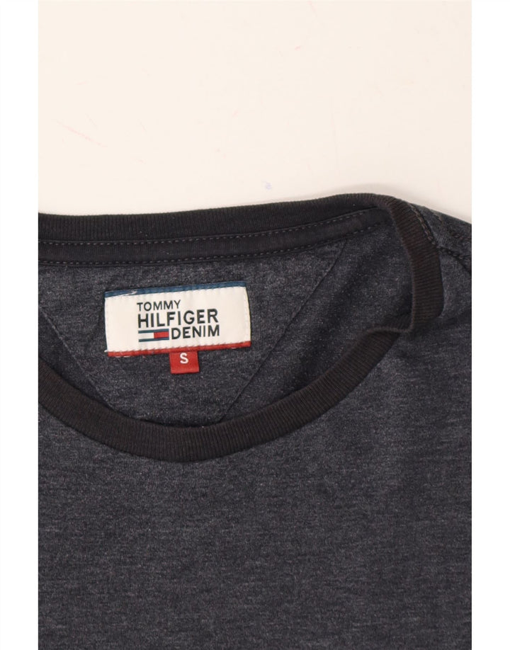 TOMMY HILFIGER Mens T-Shirt Top Small Grey Vintage Tommy Hilfiger and Second-Hand Tommy Hilfiger from Messina Hembry 