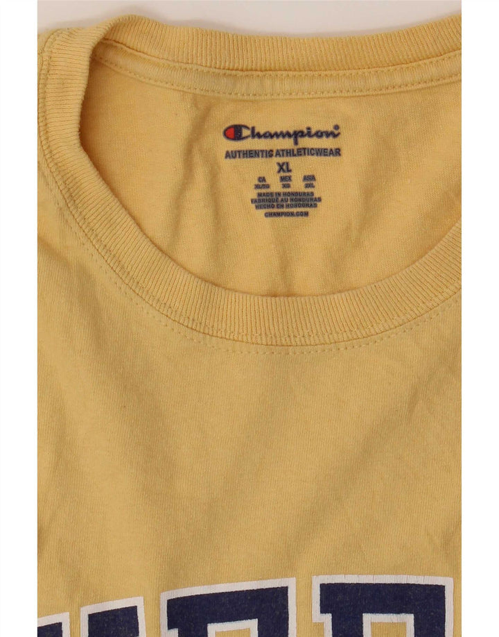 Ανδρικό γραφικό T-Shirt Champion Top XL Κίτρινο