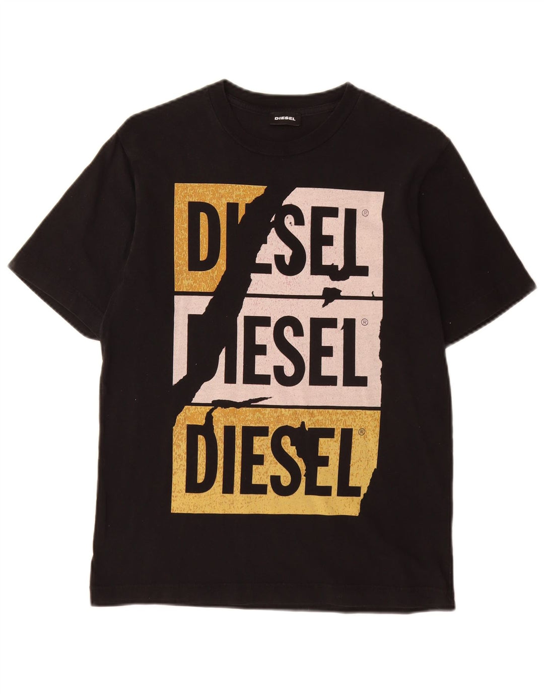 Γραφικό T-Shirt για αγόρι DIESEL Top 11-12 ετών Μαύρο