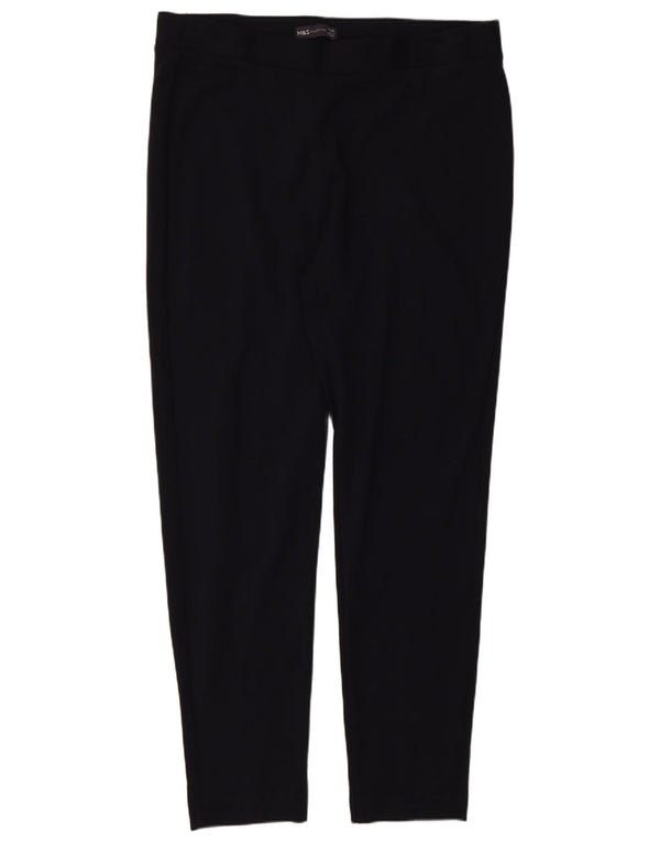 Marks & Spencer Γυναικεία Slim Casual Παντελόνια UK 16 Large W34 L27 Black