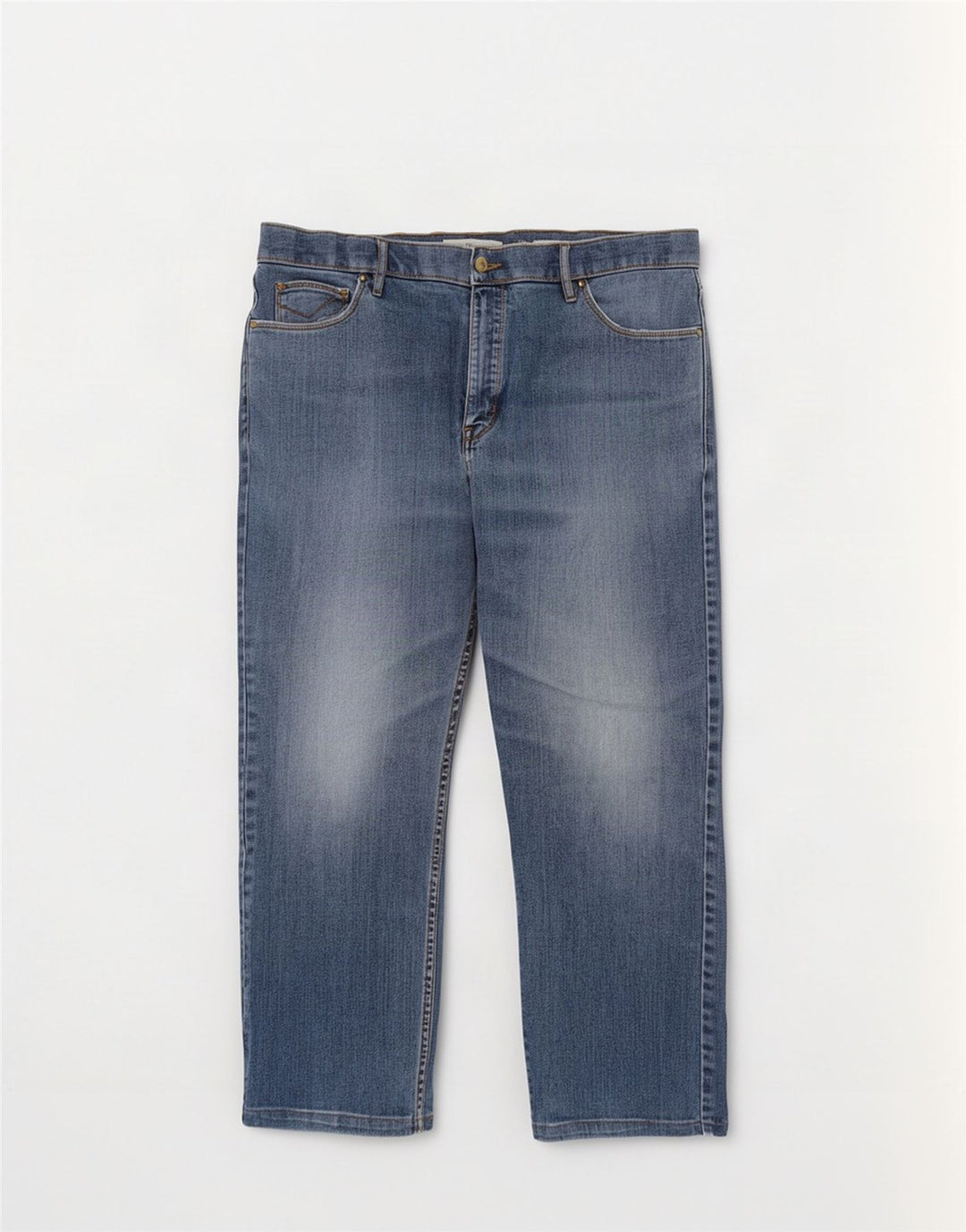 Ανδρικό τζιν Marks & Spencer Regular Cropped W38 L25 Μπλε βαμβακερό
