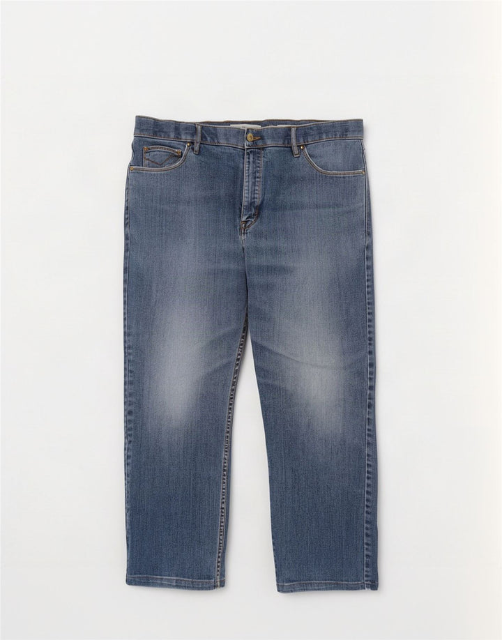 Ανδρικό τζιν Marks & Spencer Regular Cropped W38 L25 Μπλε βαμβακερό