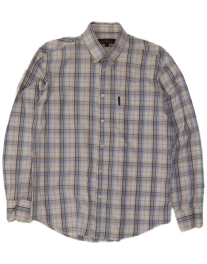 Ανδρικό πουκάμισο Ben Sherman, μεσαίο μπλε, βαμβακερό