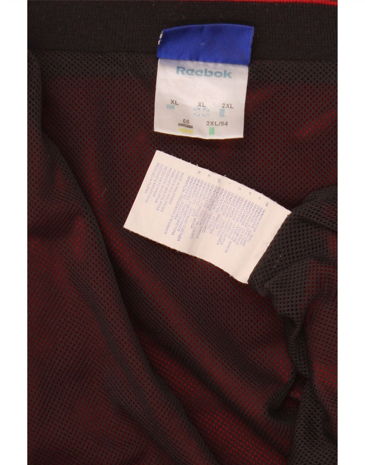 Ανδρικό μπουφάν βροχής Reebok UK 42 XL Red Colourblock Polyester
