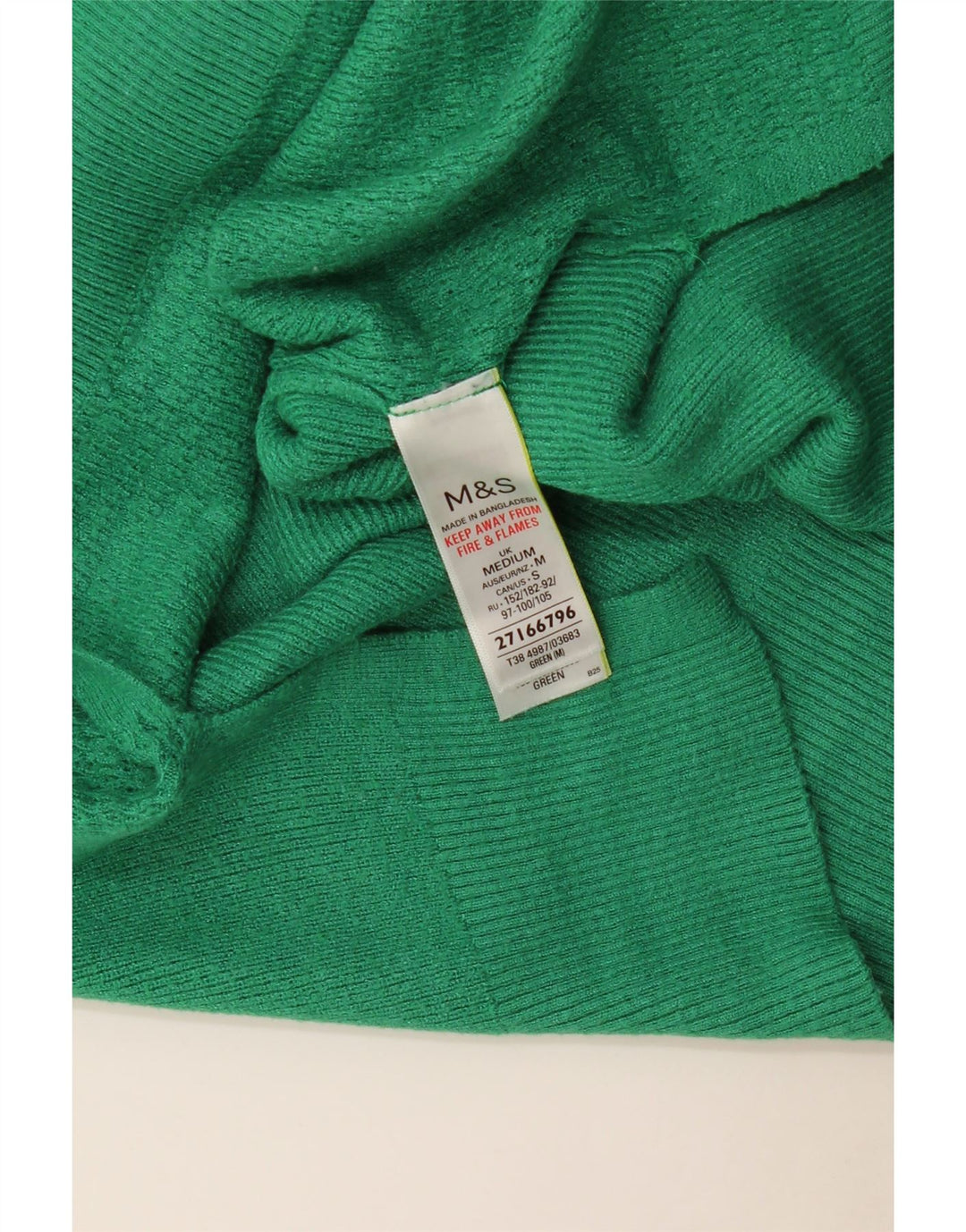 Marks & Spencer Γυναικείο πουλόβερ με λαιμόκοψη με V λαιμόκοψη UK 14 μεσαία πράσινη βισκόζη