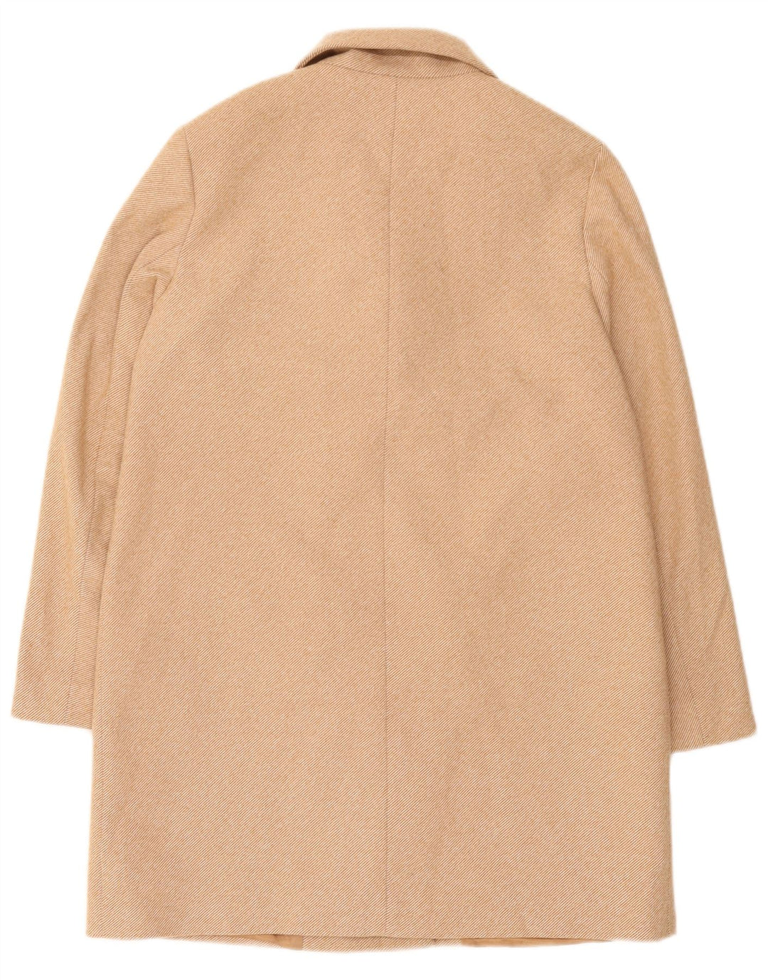 Zara Γυναικείο Παλτό με διπλό στήθος UK 14 Medium Beige Polyester
