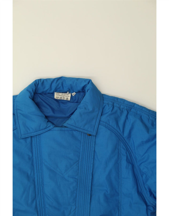 VINTAGE Womens Windbreaker Jacket EU 40 Medium Blue Polyester Vintage Vintage and Second-Hand Vintage from Messina Hembry 