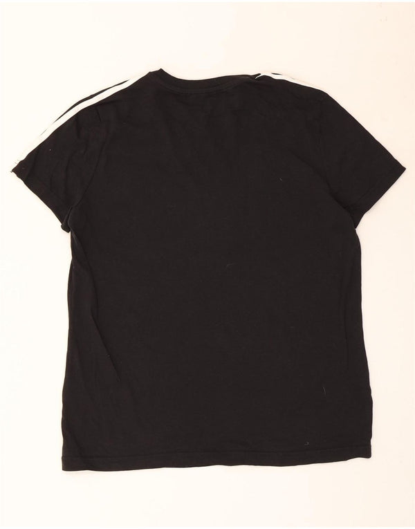 Γυναικείο T-Shirt ADIDAS Top UK 20/22 XL Μαύρο βαμβακερό