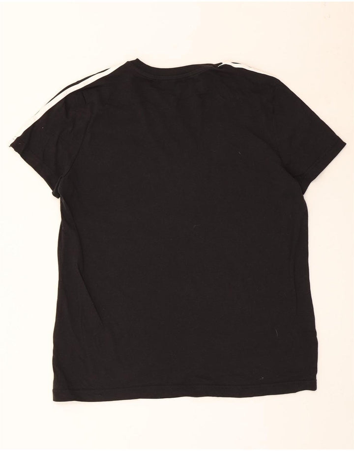 Γυναικείο T-Shirt ADIDAS Top UK 20/22 XL Μαύρο βαμβακερό