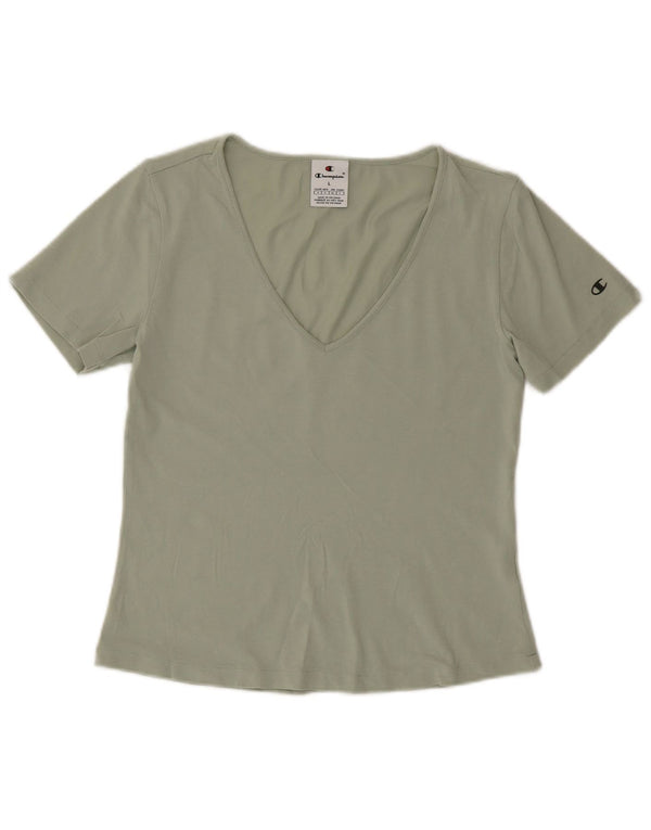 Champion Women T-Shirt Top UK 14 Large Green