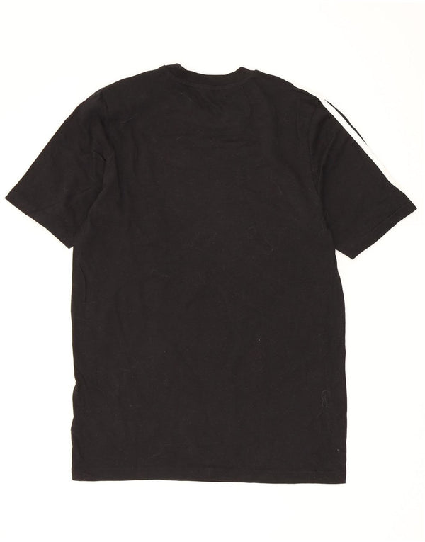 Adidas Boys T-Shirt Top 15-16 ετών Μαύρο βαμβακερό