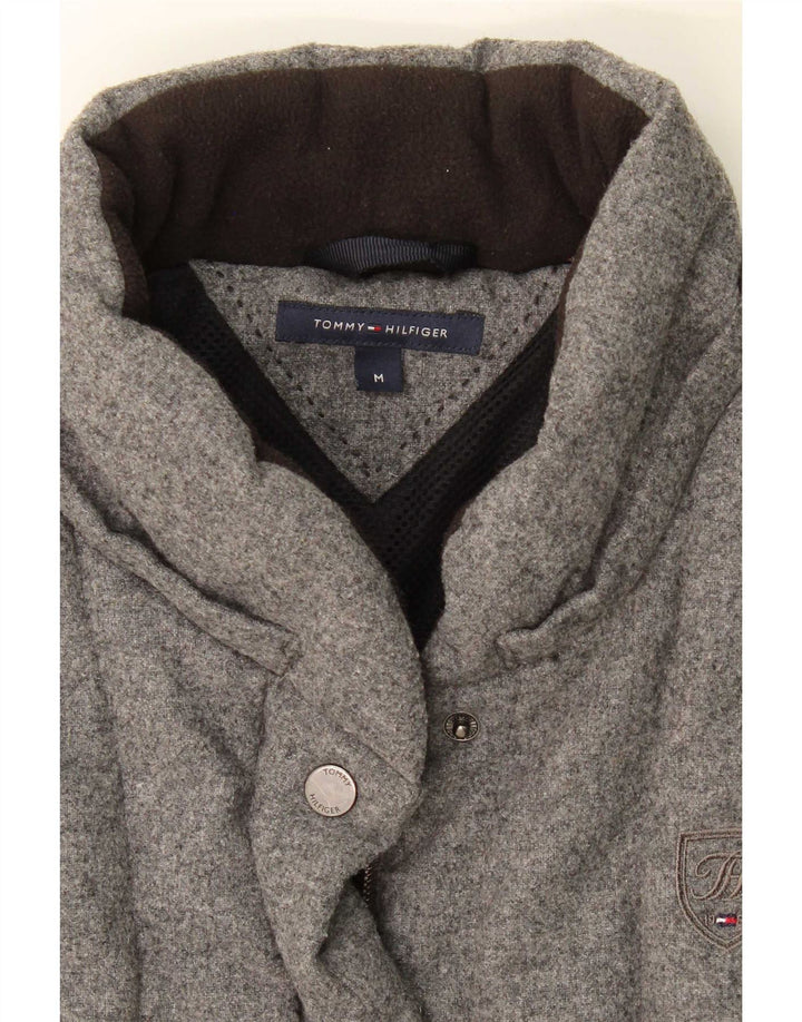 Tommy Hilfiger Γυναικεία padded Gilet UK 14 Medium Grey Wool