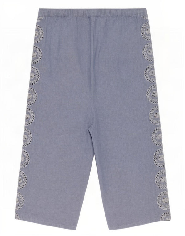 Marks & Spencer Γυναικεία Sleepwear Capri Παντελόνια UK 14 Large W34 L22 Blue