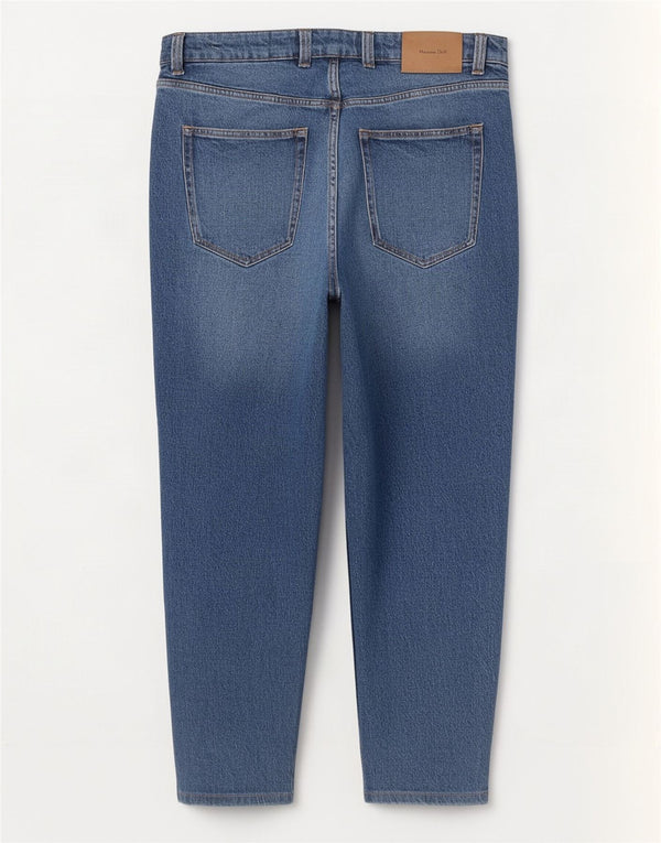 Massimo Dutti Ανδρικό τζιν κωνικό EU 44 Large W34 L29 Μπλε βαμβακερό