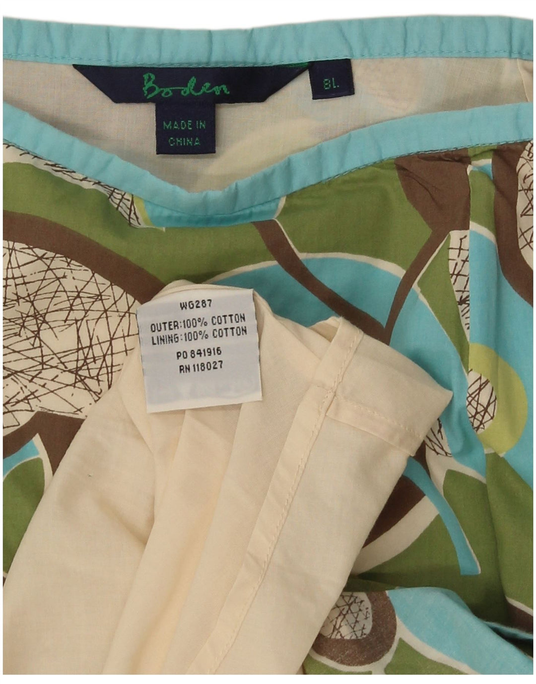 Boden Γυναικεία αφηρημένη φούστα σε γραμμή Α UK 8 Small W28 πολύχρωμη