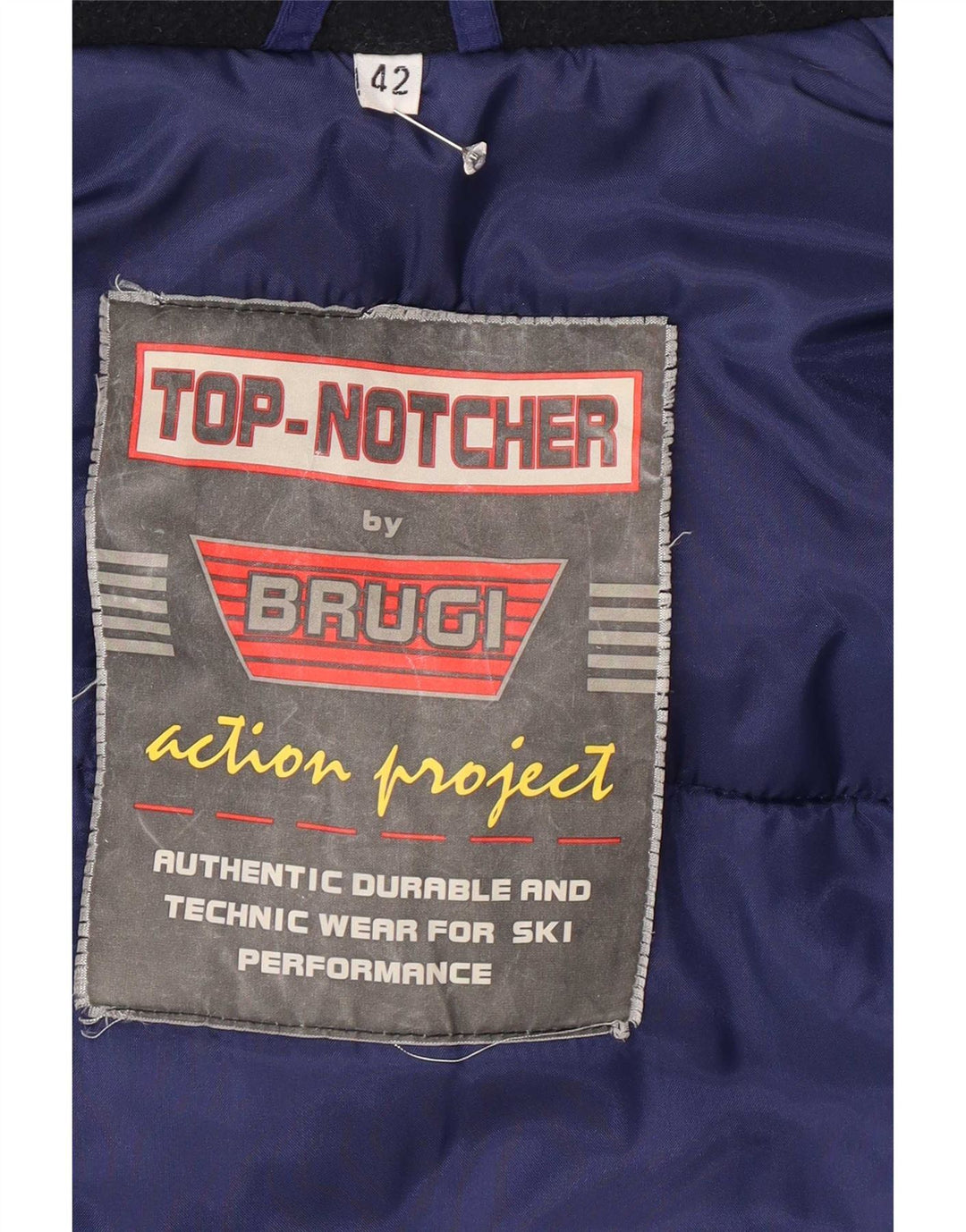 Brugi Γυναικείο Μπουφάν σκι μεγάλου μεγέθους EU 42 Large Blue Colourblock Sports