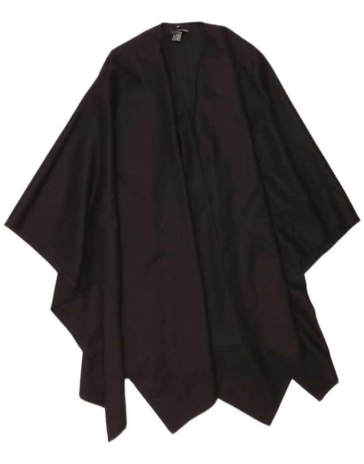 Vintage Γυναικείο Asymmetric Poncho Jumper One Size Μαύρο Μαλλί