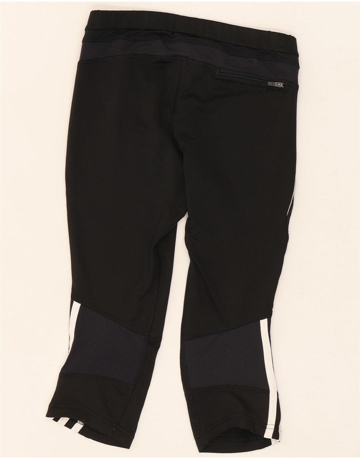 Adidas Γυναικεία Κάπρι Κολάν UK 10 Small Black Polyester