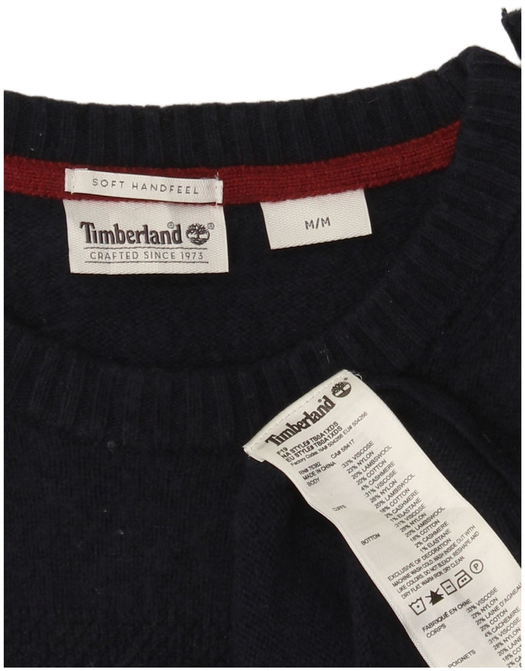Ανδρικό πουλόβερ Timberland Boat Neck Jumper Medium Navy Blue Viscose