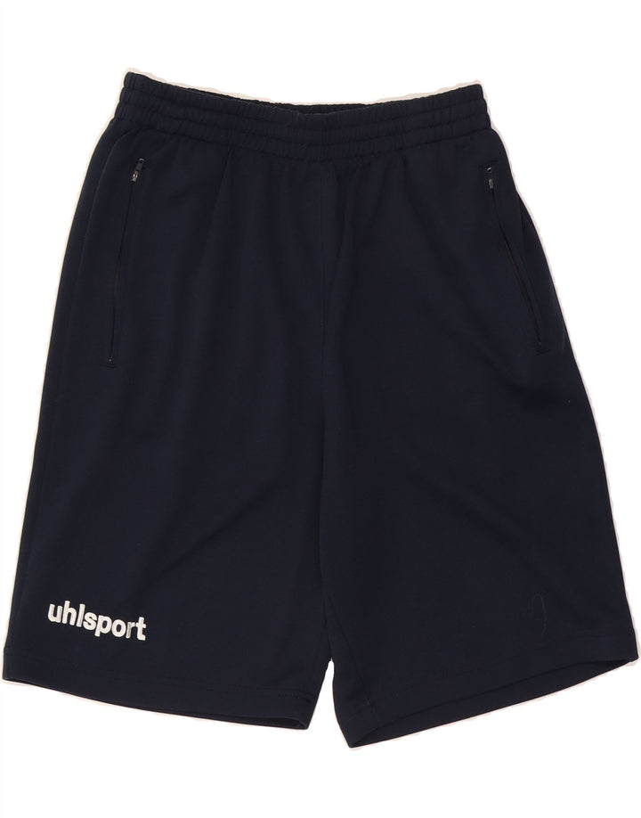 UHLSPORT Mens Sport Shorts Medium Navy Blue Polyester Vintage Uhlsport and Second-Hand Uhlsport from Messina Hembry 