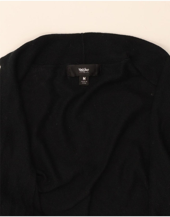 MOSSIMO Womens Longline Cardigan Sweater UK 14 Medium Black Cotton Vintage Mossimo and Second-Hand Mossimo from Messina Hembry 
