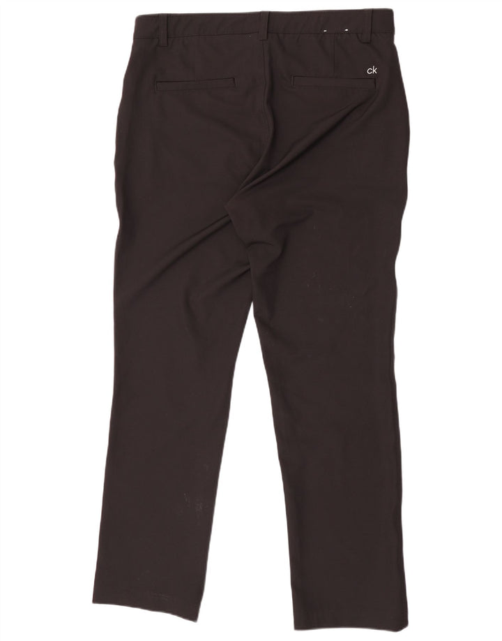 Calvin Klein Ανδρικό ίσιο παντελόνι Chino W34 L31 Μαύρο πολυεστέρα