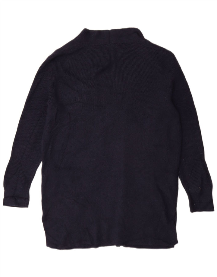 Marks & Spencer Γυναικείο Longline ανοιχτό πουλόβερ ζακέτα UK 16 Large Navy Blue