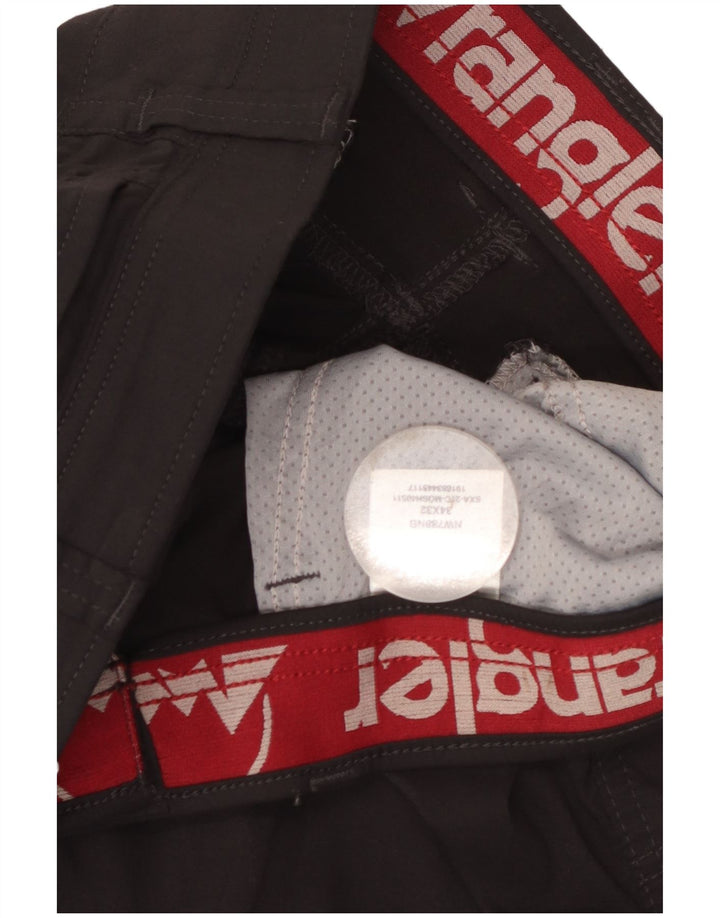 Ανδρικό παντελόνι Wrangler Straight Cargo W34 L32 Μαύρο νάιλον