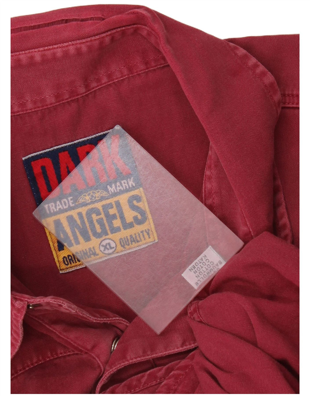 Ανδρικό πουκάμισο vintage Western XL, βαμβακερό μπορντό