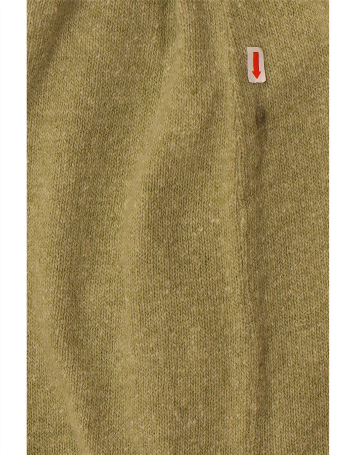 Vintage Γυναικεία Πλεκτή Μίντι Φούστα Μεσαία W28 Πράσινο μαλλί