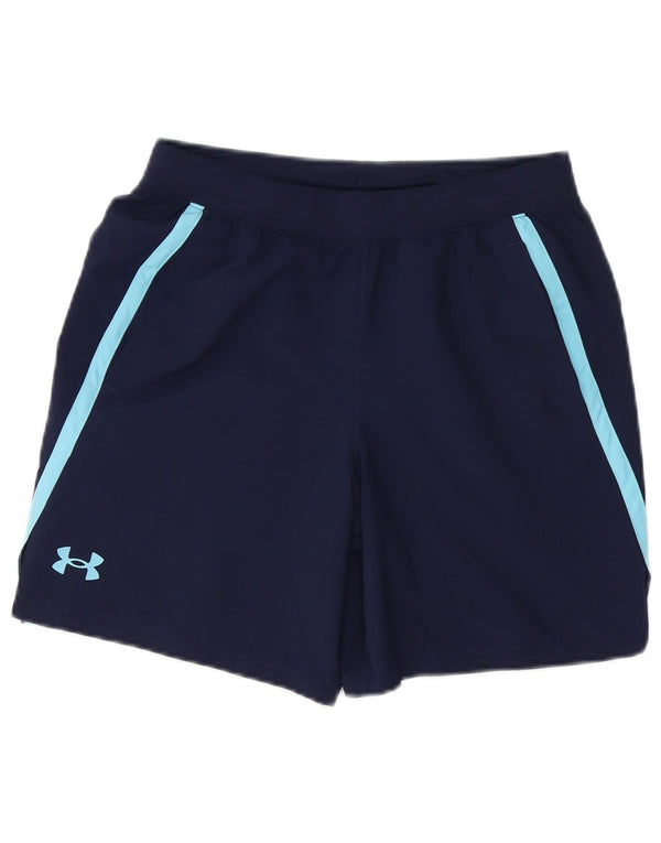 Αθλητικό σορτς Under Armour Boys 11-12 ετών μεγάλο μπλε ναυτικό χρώμα