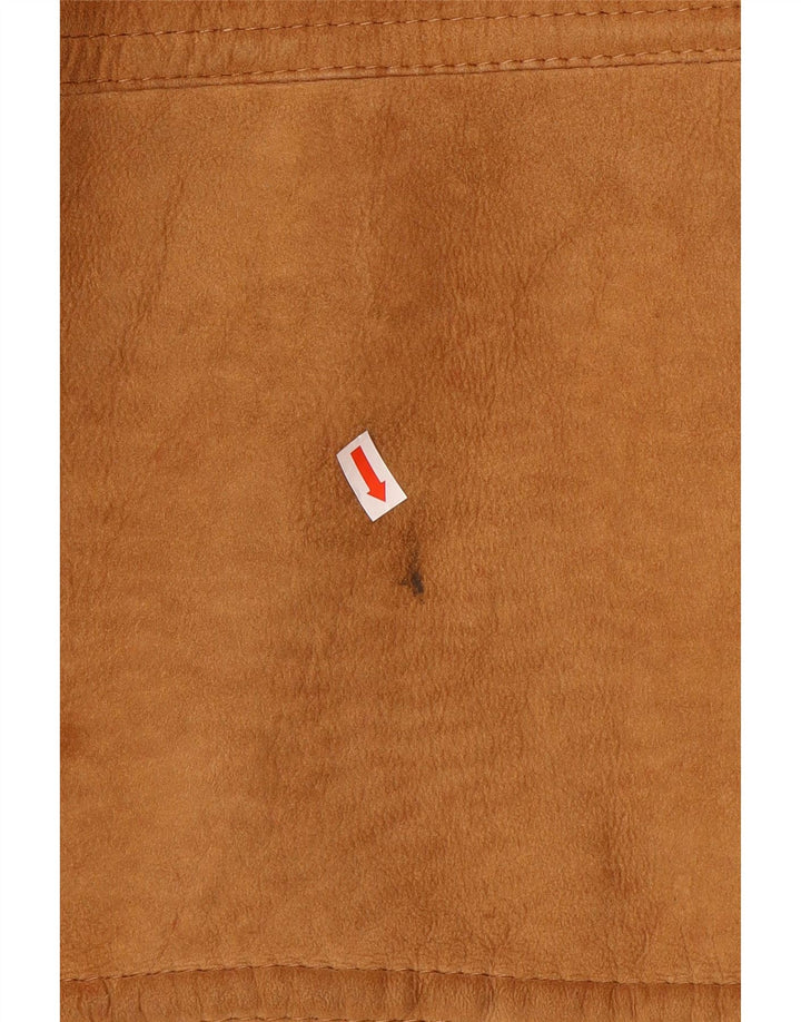 Vintage Ανδρικό Shearling Jacket UK 36 Small Beige Shearling