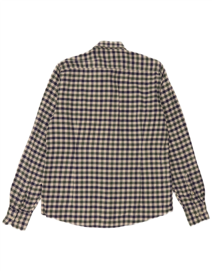 Ανδρικό φανελένιο πουκάμισο Barbour Tailored Fit, μεσαίο μπλε βαμβακερό Gingham