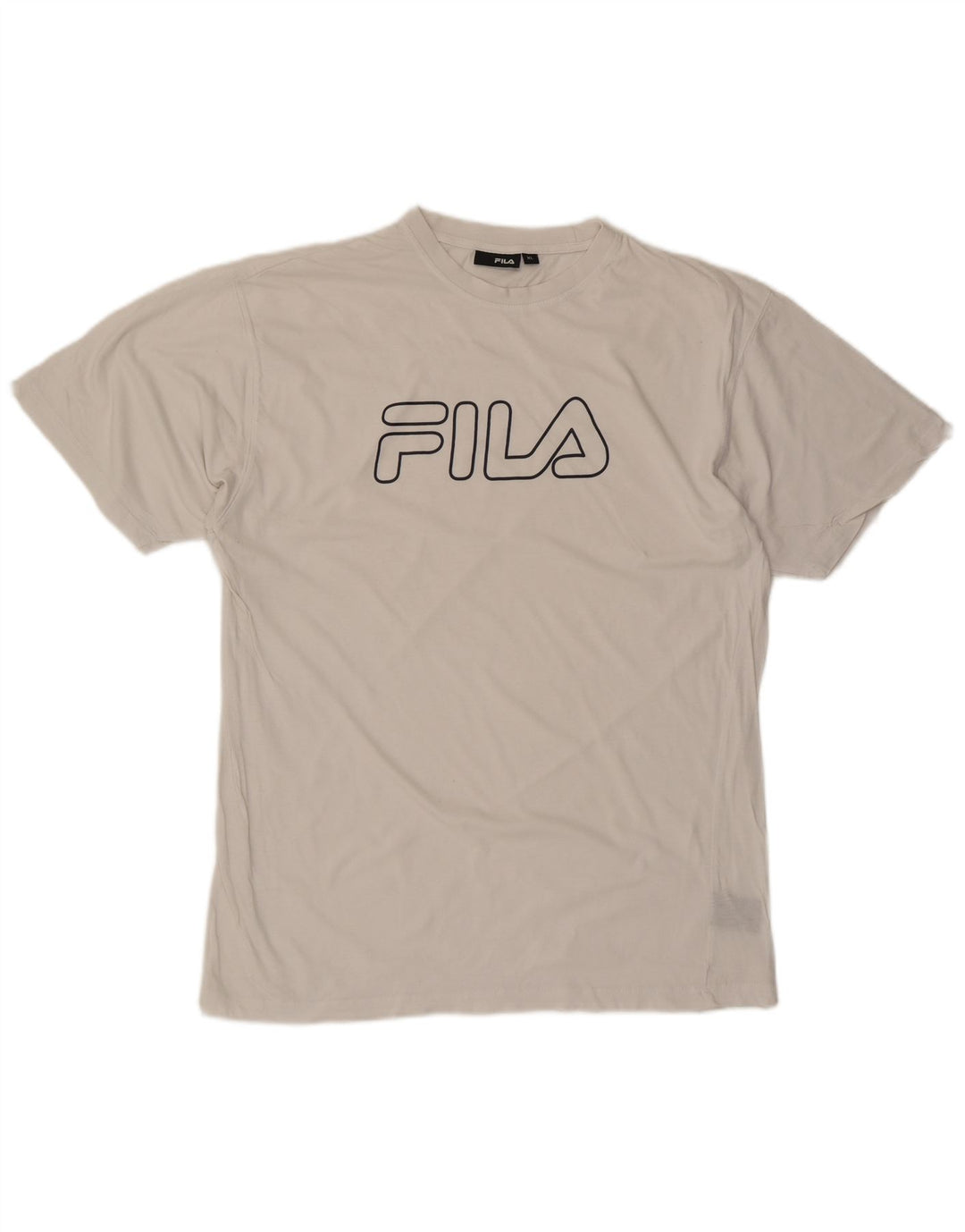 Ανδρικό γραφικό T-Shirt FILA Top XL Λευκό βαμβακερό