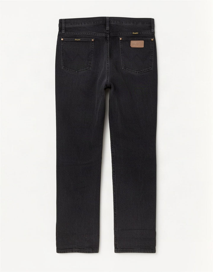 Ανδρικό τζιν Wrangler ίσιο W33 L32 Γκρι βαμβακερό